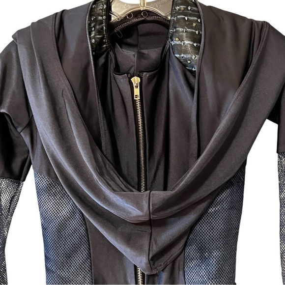 10th House Purple contemporary dance Unitard costume small adult with Hood - Picture 7 of 15